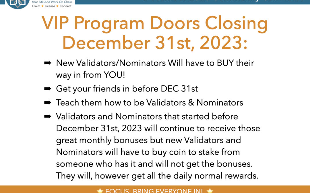 Geode VIP Program Doors Closing December 31st 2023 – Start A Validator or Nominator While You Can Still Get Coin Bonuses!