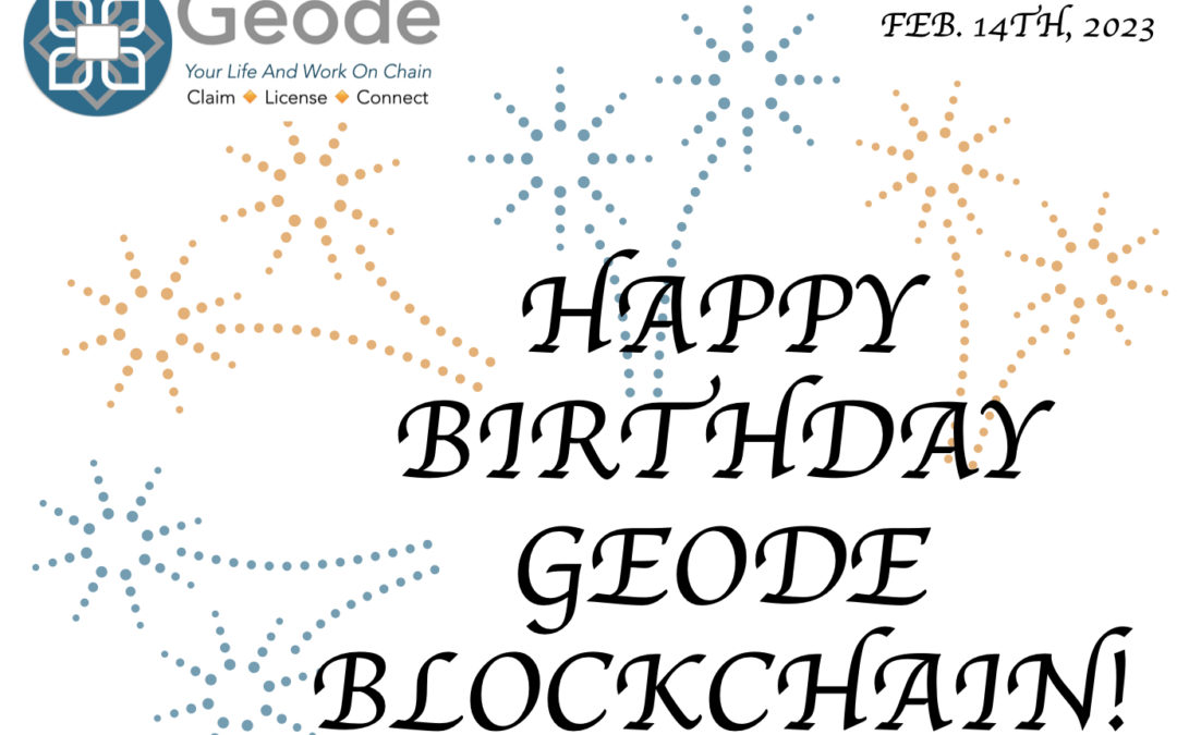 HAPPY BIRTHDAY GEODE BLOCKCHAIN