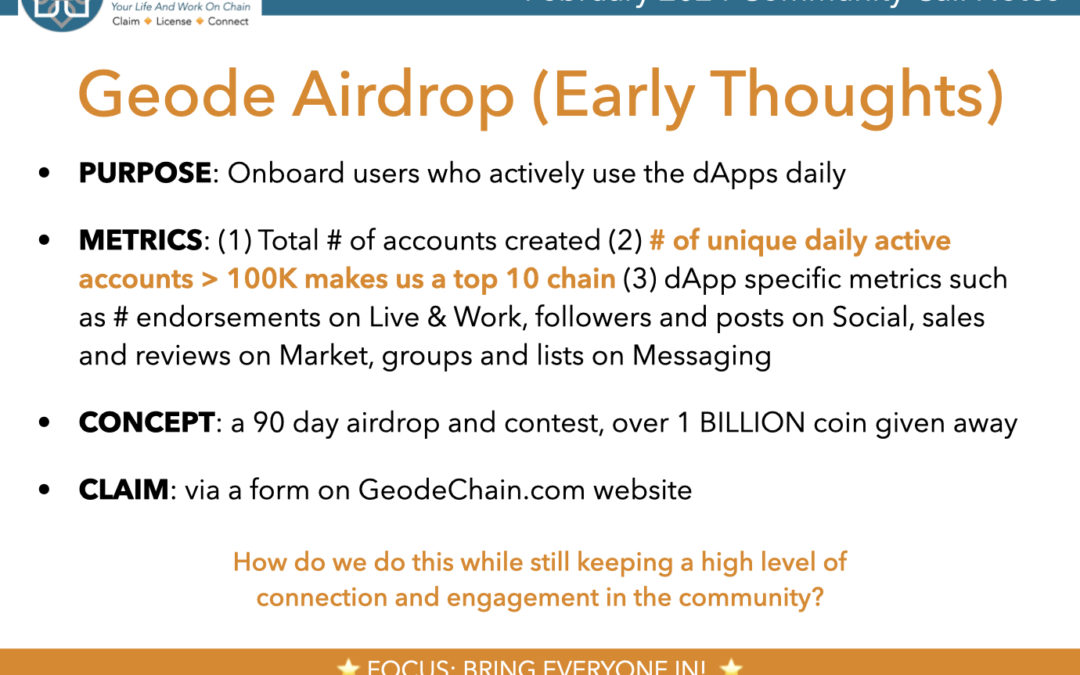 Geode Blockchain’s First Airdrop Is In The Planning Stage!